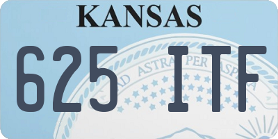 KS license plate 625ITF
