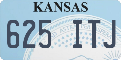 KS license plate 625ITJ