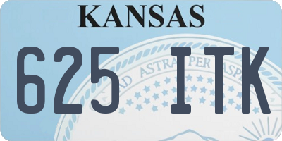 KS license plate 625ITK