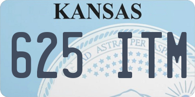 KS license plate 625ITM