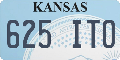 KS license plate 625ITO