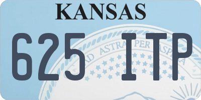KS license plate 625ITP