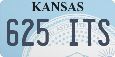 KS license plate 625ITS