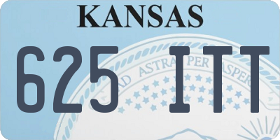 KS license plate 625ITT