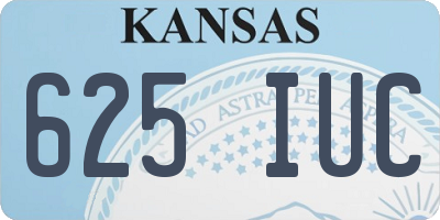 KS license plate 625IUC