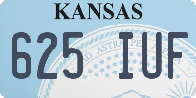 KS license plate 625IUF