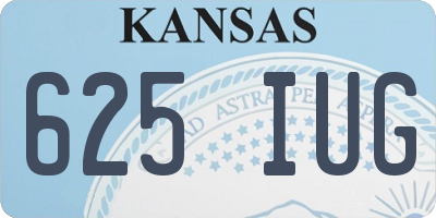 KS license plate 625IUG