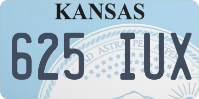 KS license plate 625IUX