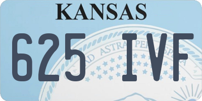 KS license plate 625IVF