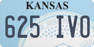 KS license plate 625IVO