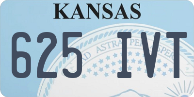 KS license plate 625IVT