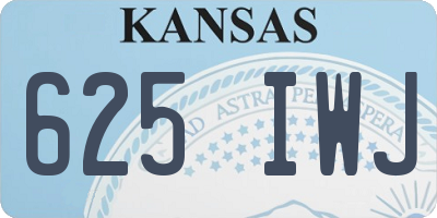 KS license plate 625IWJ
