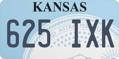 KS license plate 625IXK