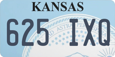 KS license plate 625IXQ