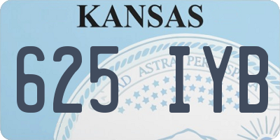 KS license plate 625IYB