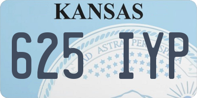 KS license plate 625IYP
