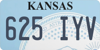KS license plate 625IYV