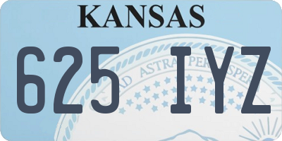 KS license plate 625IYZ