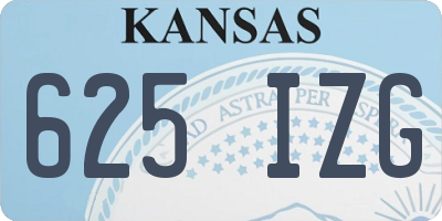 KS license plate 625IZG