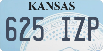 KS license plate 625IZP