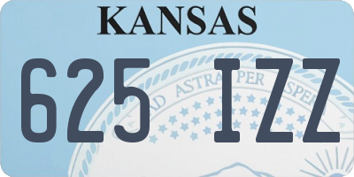 KS license plate 625IZZ