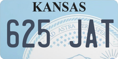 KS license plate 625JAT
