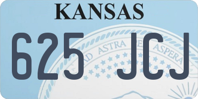 KS license plate 625JCJ