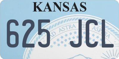 KS license plate 625JCL