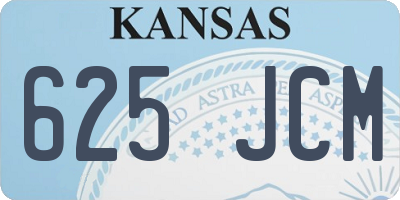KS license plate 625JCM