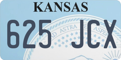 KS license plate 625JCX