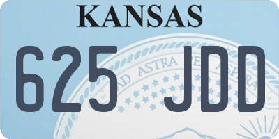KS license plate 625JDD
