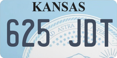 KS license plate 625JDT