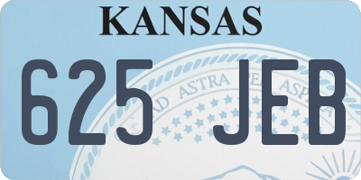 KS license plate 625JEB