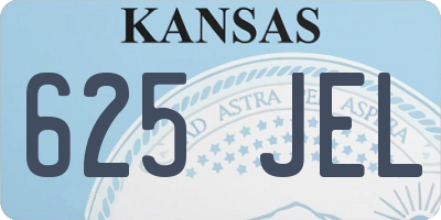 KS license plate 625JEL