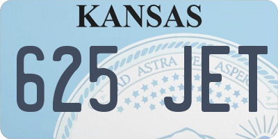 KS license plate 625JET