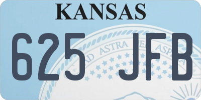 KS license plate 625JFB