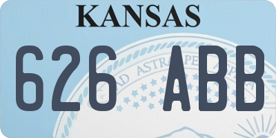 KS license plate 626ABB