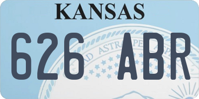 KS license plate 626ABR