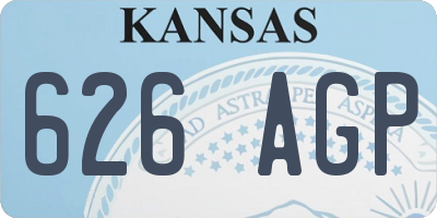 KS license plate 626AGP