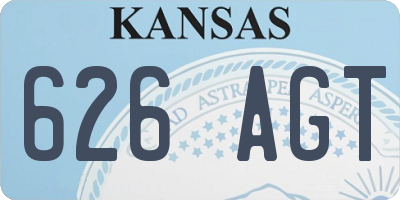 KS license plate 626AGT