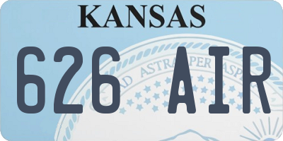 KS license plate 626AIR