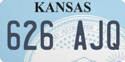 KS license plate 626AJQ
