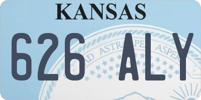 KS license plate 626ALY