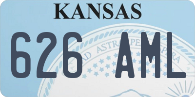 KS license plate 626AML