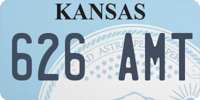 KS license plate 626AMT