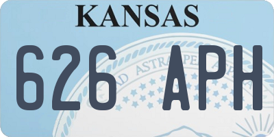 KS license plate 626APH