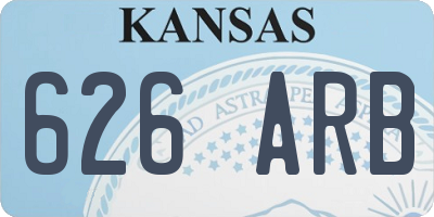 KS license plate 626ARB