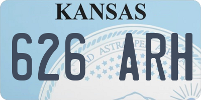 KS license plate 626ARH