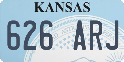 KS license plate 626ARJ