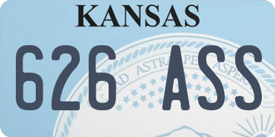KS license plate 626ASS